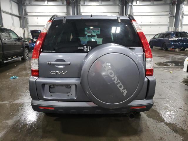 JHLRD78956C033125 - 2006 HONDA CR-V SE GRAY photo 6