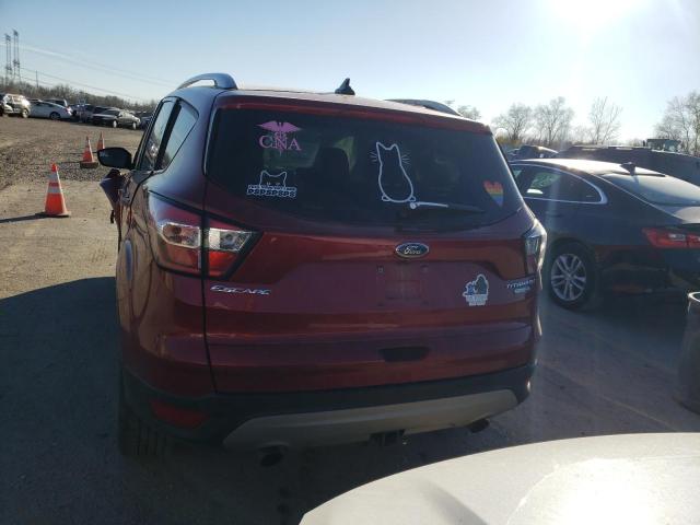 1FMCU9J97JUC07302 - 2018 FORD ESCAPE TITANIUM RED photo 6