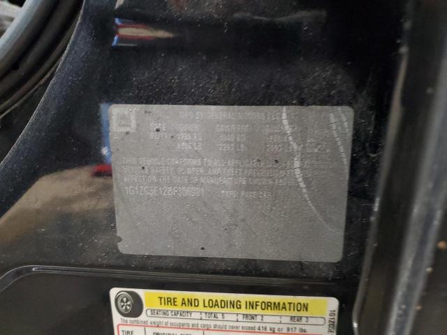 1G1ZG5E12BF306901 - 2011 CHEVROLET MALIBU 1LT 黑色 照片 12