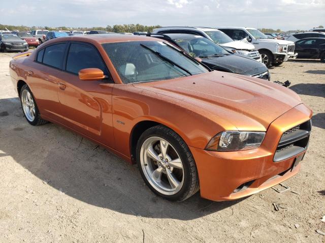 2B3CL5CTXBH517099 - 2011 DODGE CHARGER R/T ORANGE photo 4