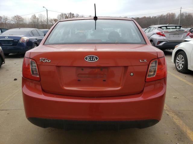 KNADH4A38B6925830 - 2011 KIA RIO BASE RED photo 6