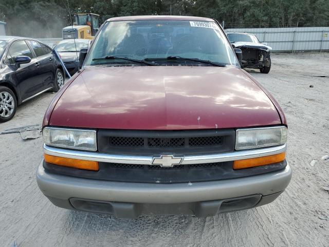 1GCCS19XXW8140354 - 1998 CHEVROLET S TRUCK S10 BURGUNDY photo 5