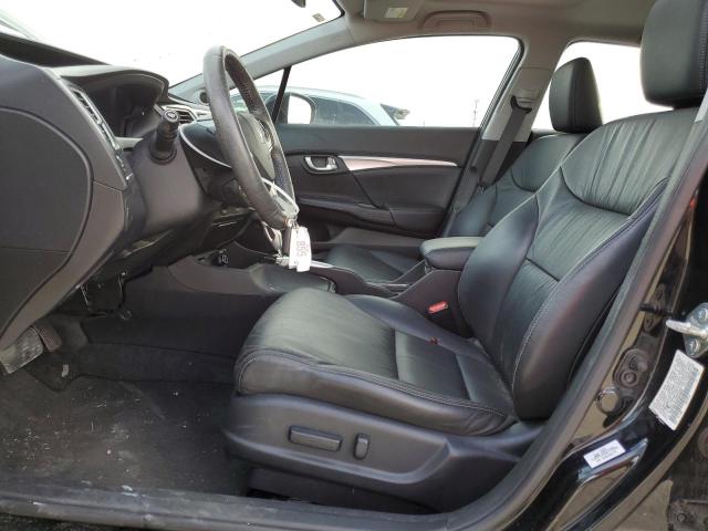 19XFB2F93EE244603 - 2014 HONDA CIVIC EXL შავი ფოტო 7