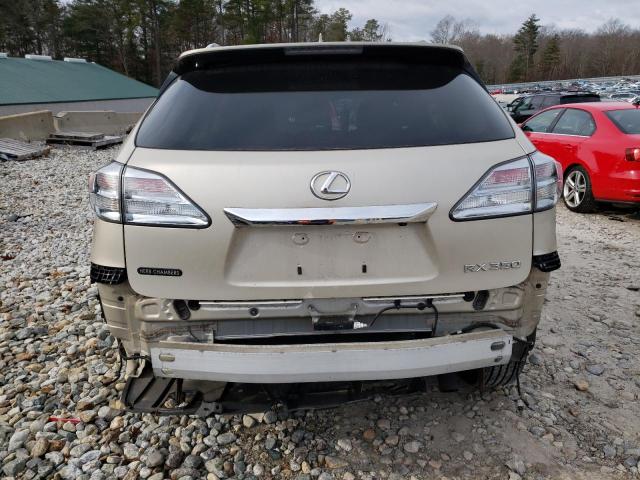 2T2BK1BA4BC084567 - 2011 LEXUS RX 350 TAN photo 6