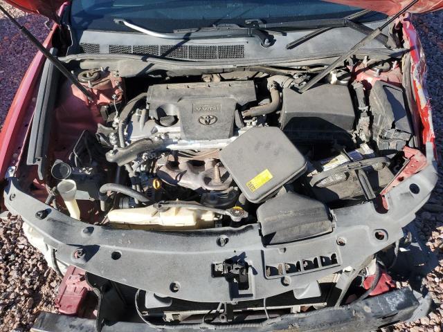 4T1BF1FK4CU554673 - 2012 TOYOTA CAMRY BASE RED photo 11