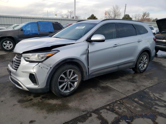 KM8SMDHF3HU222755 - 2017 HYUNDAI SANTA FE SE SILVER photo 1