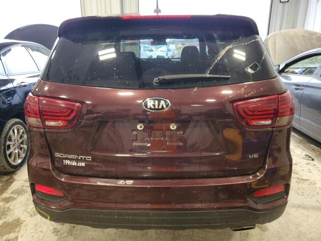 5XYPG4A5XKG454930 - 2019 KIA SORENTO LX BLACK photo 6