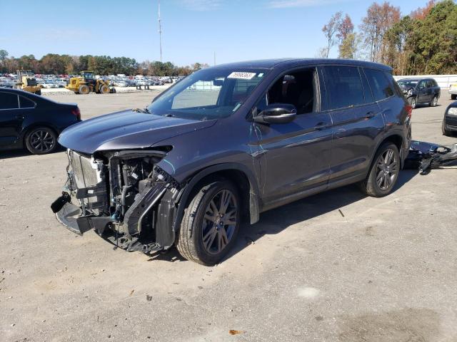 5FNYF7H54MB008104 - 2021 HONDA PASSPORT EXL GRAY photo 1