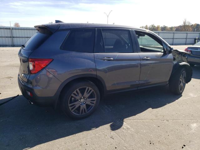 5FNYF7H54MB008104 - 2021 HONDA PASSPORT EXL GRAY photo 3