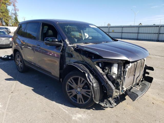 5FNYF7H54MB008104 - 2021 HONDA PASSPORT EXL GRAY photo 4