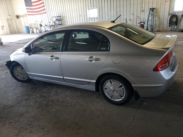 JHMFA36257S010179 - 2007 HONDA CIVIC HYBRID SILVER photo 2