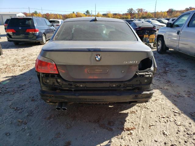 WBANE73526CM41673 - 2006 BMW 530 I GRAY photo 6