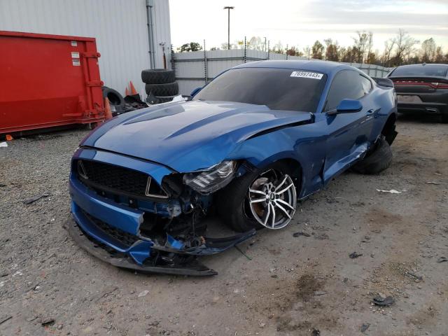 1FA6P8TH1H5238367 - 2017 FORD MUSTANG BLUE photo 1