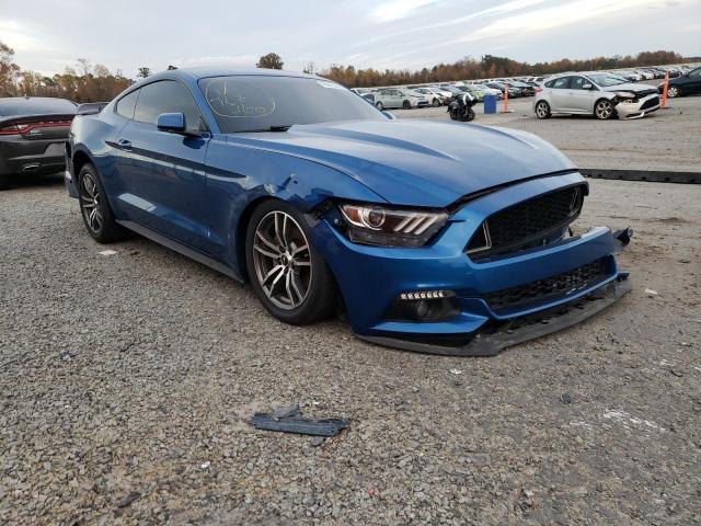 1FA6P8TH1H5238367 - 2017 FORD MUSTANG BLUE photo 4