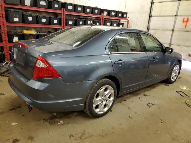 3FAHP0HA0BR211459 - 2011 FORD FUSION SE BLUE photo 3