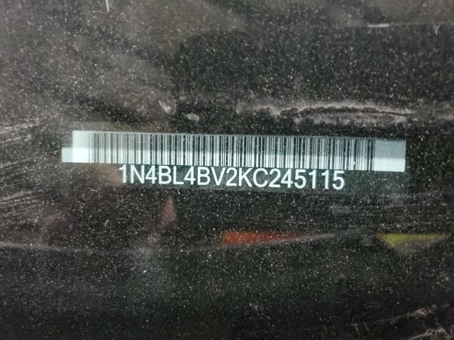 1N4BL4BV2KC245115 - 2019 NISSAN ALTIMA S WHITE photo 12