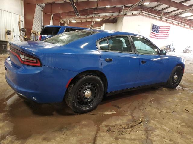 2C3CDXKT8JH299112 - 2018 DODGE CHARGER POLICE BLUE photo 3