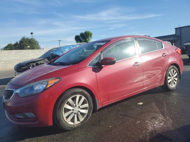 KNAFX4A80E5202524 - 2014 KIA FORTE EX RED photo 1