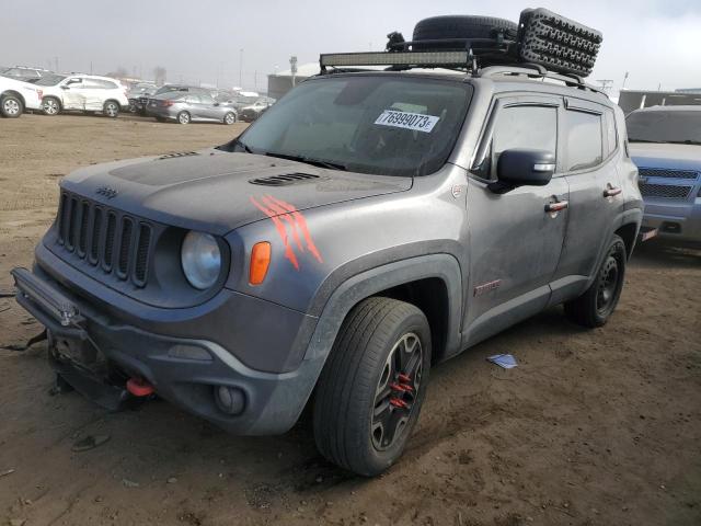 ZACCJBCTXGPC66402 - 2016 JEEP RENEGADE TRAILHAWK GRAY photo 1