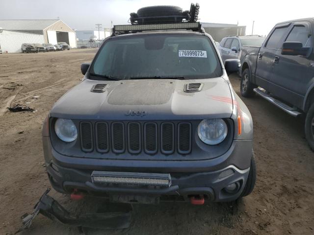 ZACCJBCTXGPC66402 - 2016 JEEP RENEGADE TRAILHAWK GRAY photo 5