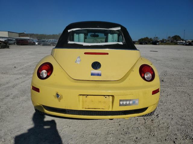 3VWRF31Y28M411921 - 2008 VOLKSWAGEN NEW BEETLE CONVERTIBLE SE YELLOW photo 6