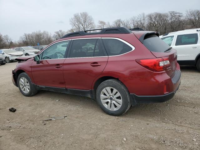 4S4BSAHC8G3329038 - 2016 SUBARU OUTBACK 2.5I PREMIUM RED photo 2