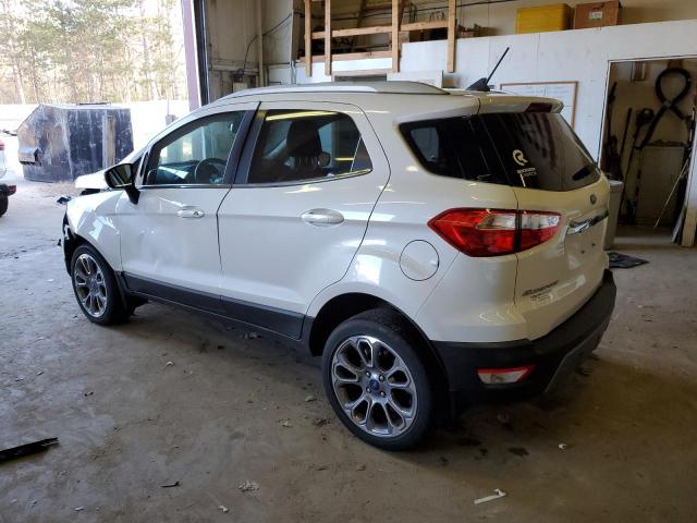 MAJ6S3KL6KC261508 - 2019 FORD ECOSPORT TITANIUM WHITE photo 2