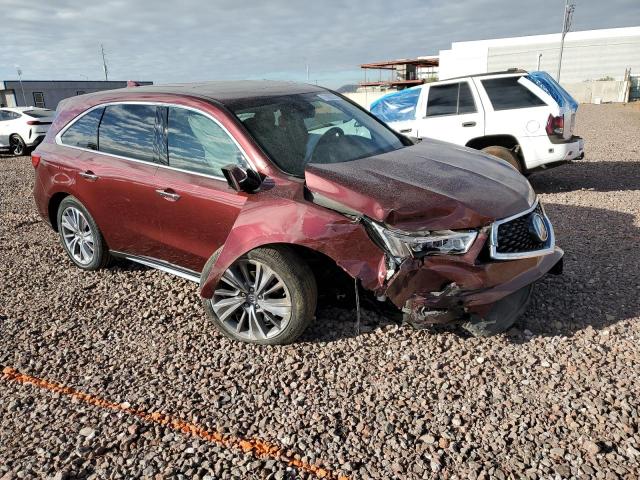 5J8YD3H5XJL007824 - 2018 ACURA MDX TECHNOLOGY MAROON photo 4