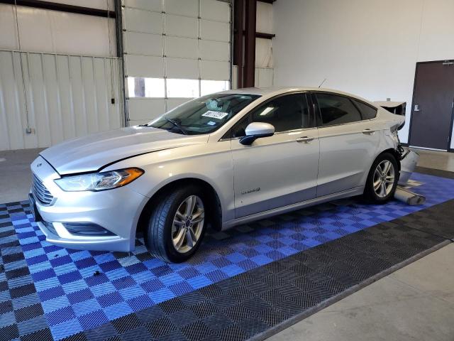 3FA6P0LU4JR286687 - 2018 FORD FUSION SE HYBRID SILVER photo 1