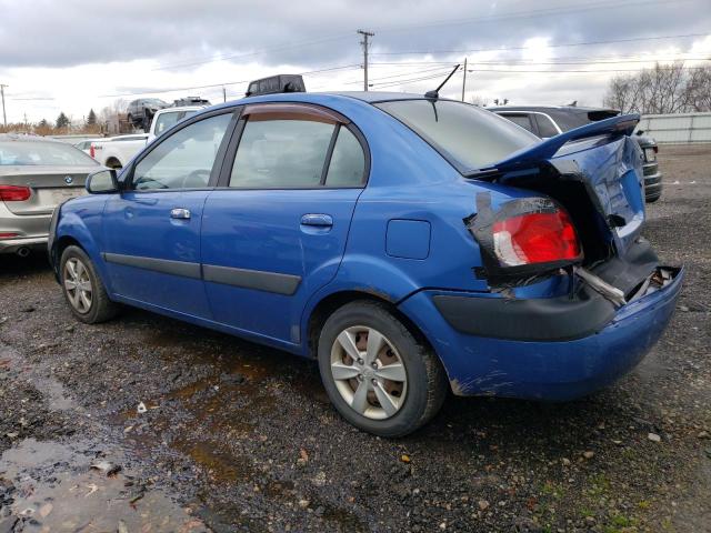 KNADE123086297356 - 2008 KIA RIO BASE BLUE photo 2