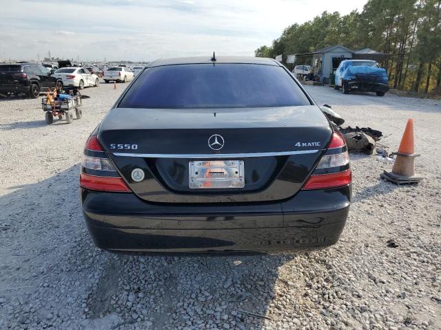 WDDNG86X77A125690 - 2007 MERCEDES-BENZ S 550 4MATIC BLACK photo 6