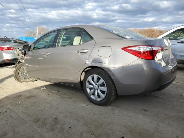 2T1BURHEXFC428786 - 2015 TOYOTA COROLLA L GRAY photo 2