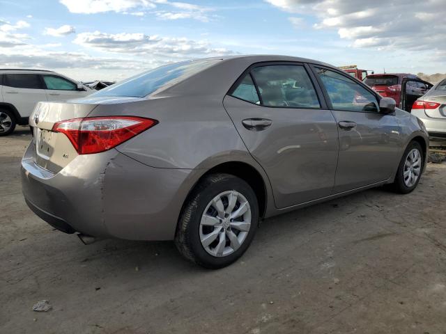 2T1BURHEXFC428786 - 2015 TOYOTA COROLLA L GRAY photo 3