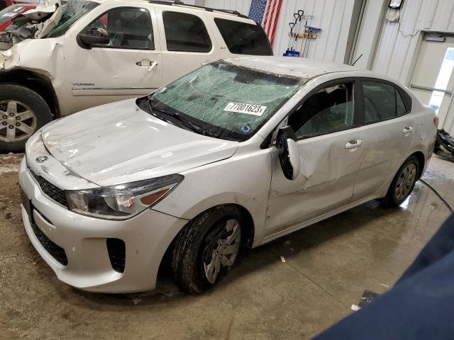 3KPA24AB2KE225195 - 2019 KIA RIO S SILVER photo 1