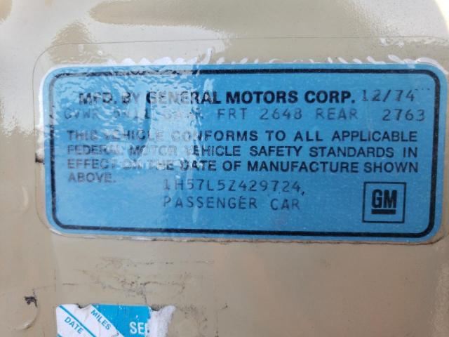 1H57L5Z429724 - 1975 CHEVROLET MONTECARLO 棕色 照片 12