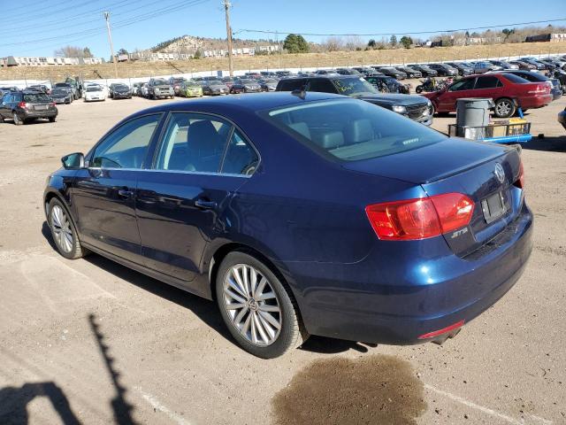 3VWLL7AJ7EM381187 - 2014 VOLKSWAGEN JETTA TDI BLUE photo 2