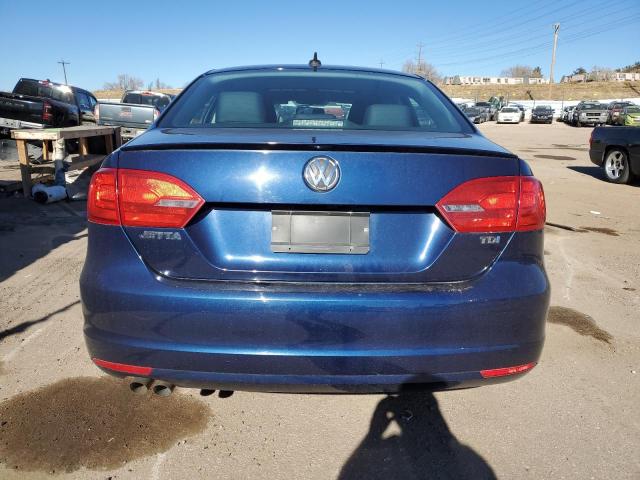 3VWLL7AJ7EM381187 - 2014 VOLKSWAGEN JETTA TDI BLUE photo 6