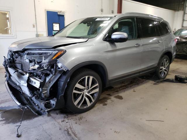 5FNYF6H01HB035412 - 2017 HONDA PILOT ELITE SILVER photo 1