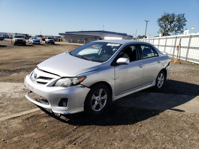 5YFBU4EE7DP124450 - 2013 TOYOTA COROLLA LE BASE SILVER photo 1