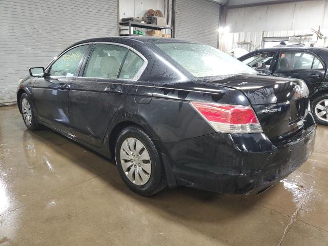 1HGCP26349A048048 - 2009 HONDA ACCORD LX BLACK photo 2