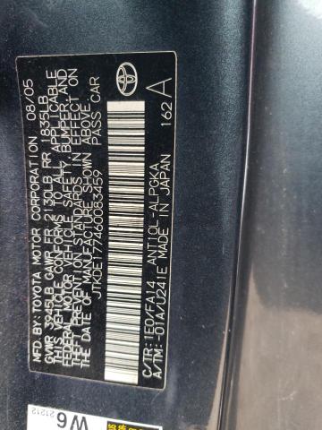 JTKDE177460083459 - 2006 TOYOTA SCION TC 灰色 照片 12