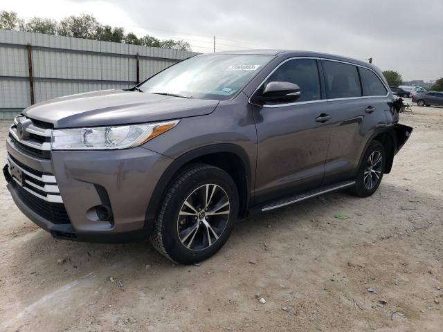 5TDZZRFH5KS295191 - 2019 TOYOTA HIGHLANDER LE GRAY photo 1