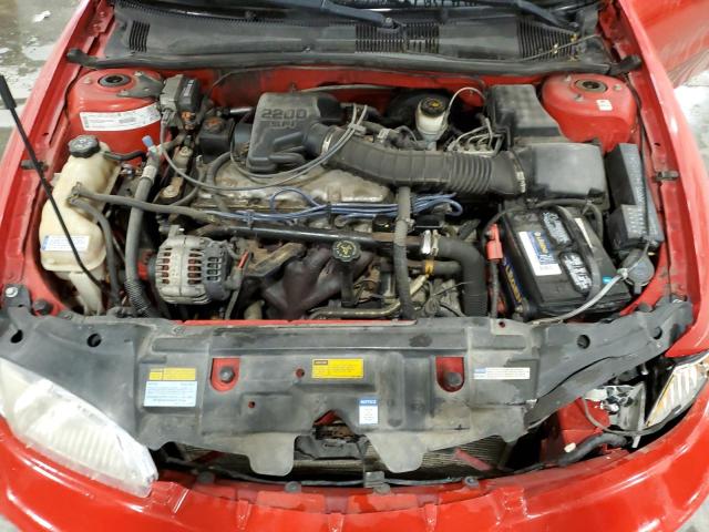 1G1JC524XY7410602 - 2000 CHEVROLET CAVALIER RED photo 11