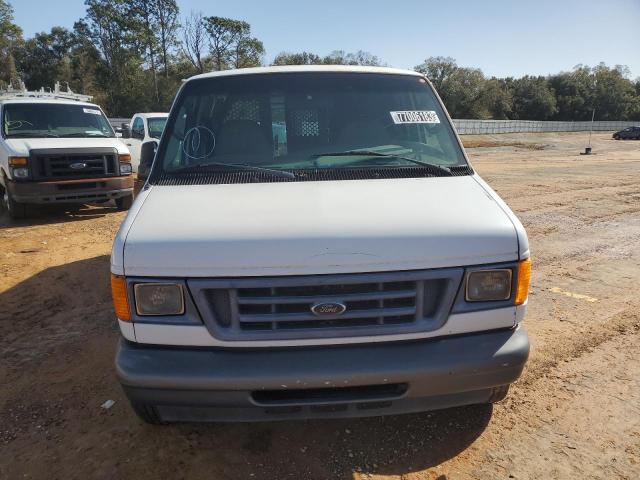 1FTRE14W86HB20765 - 2006 FORD ECONOLINE E150 VAN WHITE photo 5