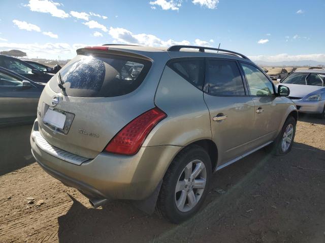 JN8AZ08W66W503268 - 2006 NISSAN MURANO SL GOLD photo 3