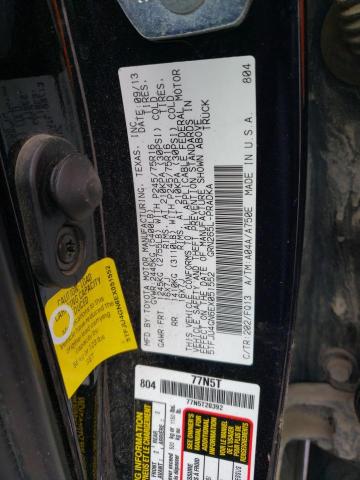 5TFJU4GN6EX051552 - 2014 TOYOTA TACOMA DOUBLE CAB PRERUNNER BLACK photo 12