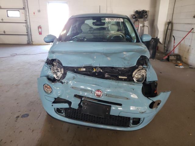 3C3CFFKRXHT699800 - 2017 FIAT 500 POP BLUE photo 5