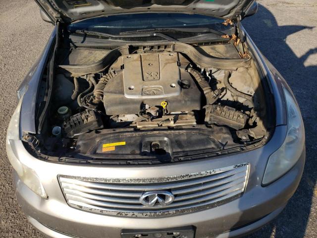 JNKBV61F38M273419 - 2008 INFINITI G35 GRAY photo 11