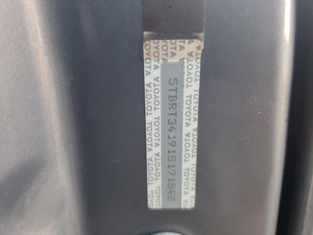 5TBRT34191S171842 - 2001 TOYOTA TUNDRA ACCESS CAB ვერცხლისფერი ფოტო 12