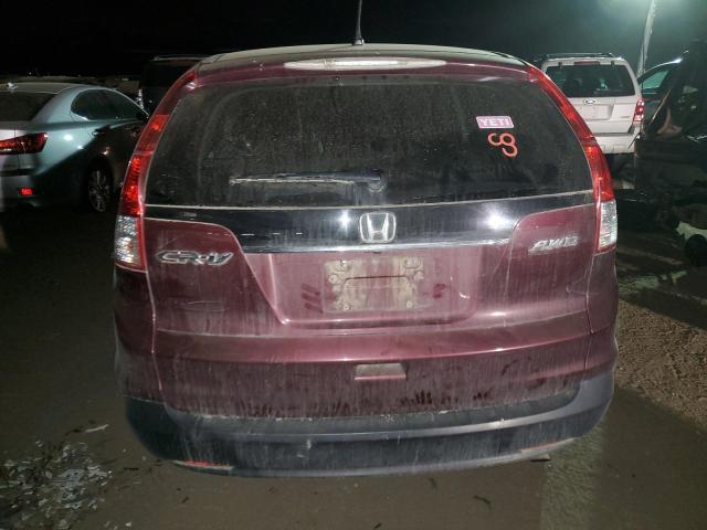 5J6RM4H58DL043275 - 2013 HONDA CR-V EX MAROON photo 6